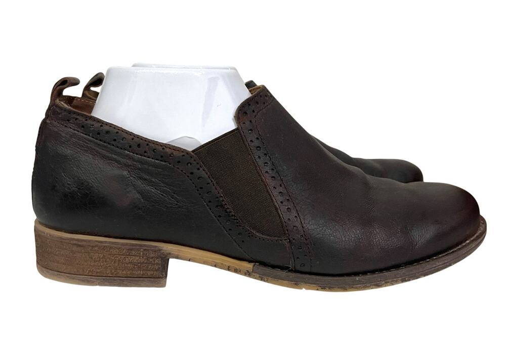 Josef Seibel Booties Brown Leather Comfort Womens Sz 10 EUR 41 Sienna Loafer